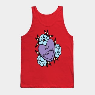 no scrubs floral heart Tank Top